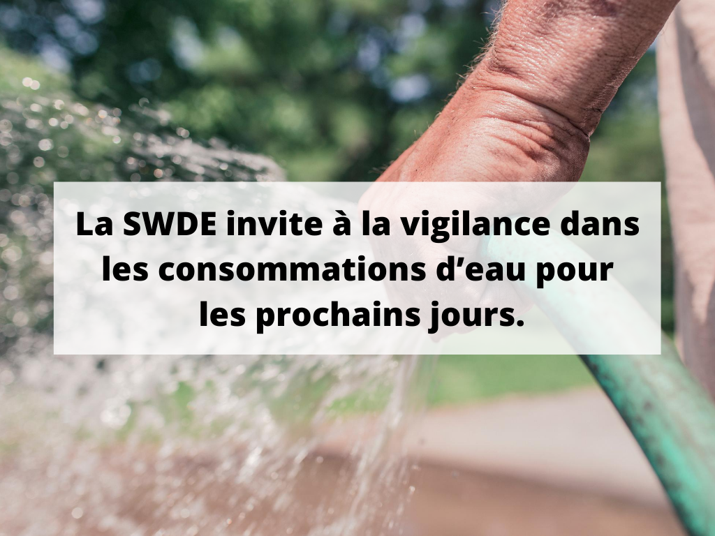 La Swde Invite A La Vigilance Dans Les Consommations D Eau Pour Les Prochains Jours Bienvenue A Houyet