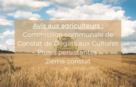 Convocation au 2ème constat de la commission agricole